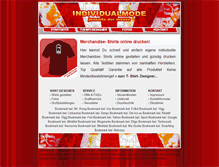 Tablet Screenshot of merchandise-shirts.nonpop.de